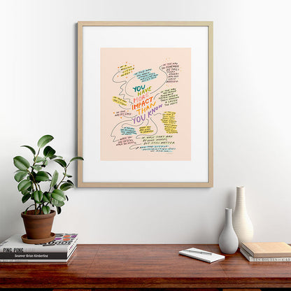 You have more impact than you know Framed Art Print Gallery Image 49