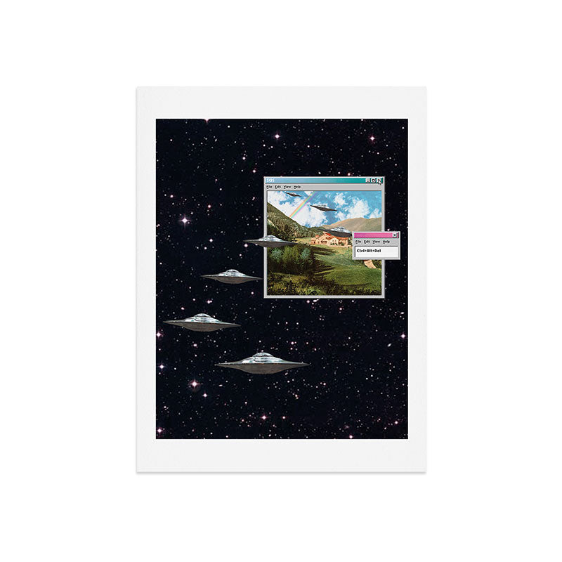 Ctrl+Alt+Del // Returning UFOs Art Print Gallery Image 7