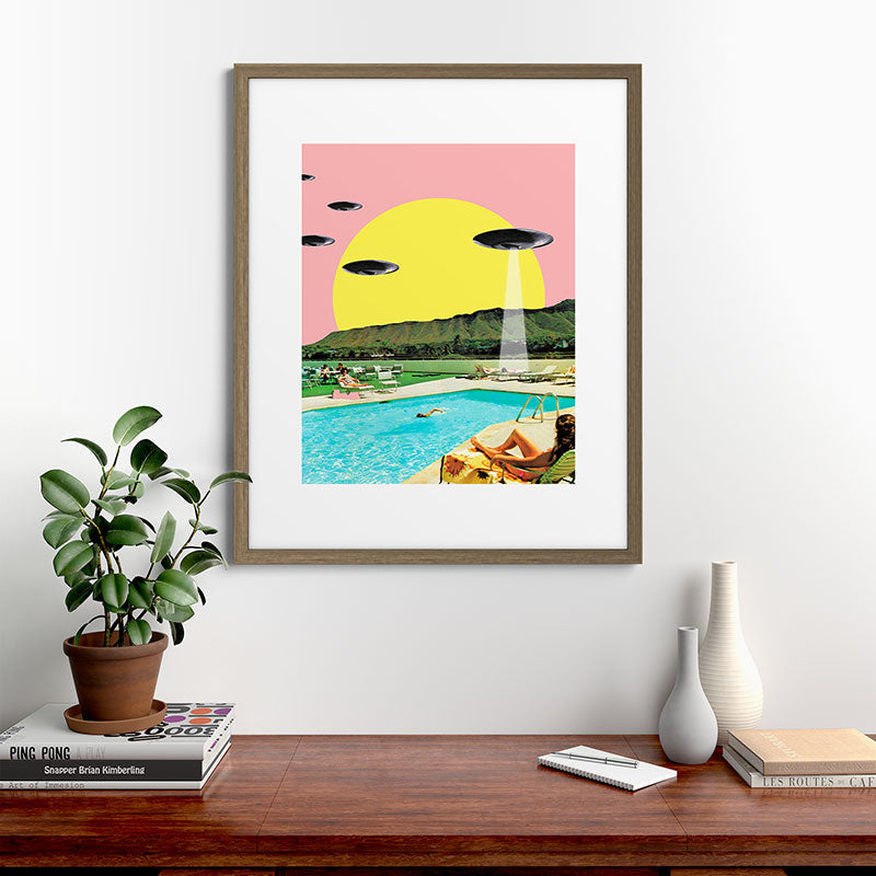 Invasion on vacation (Square) Framed Art Print Gallery Image 58