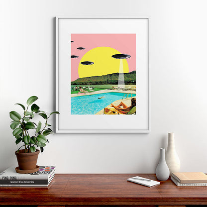 Invasion on vacation (Square) Framed Art Print Gallery Image 39