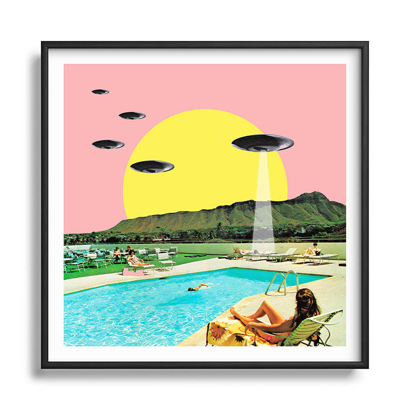 Invasion on vacation (Square) Framed Art Print Gallery Image 122