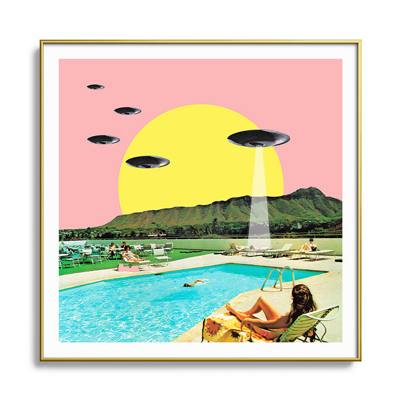 Invasion on vacation (Square) Framed Art Print Gallery Image 136