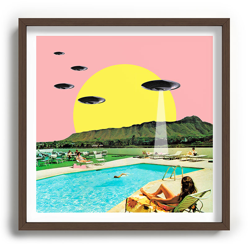 Invasion on vacation (Square) Framed Art Print Gallery Image 101