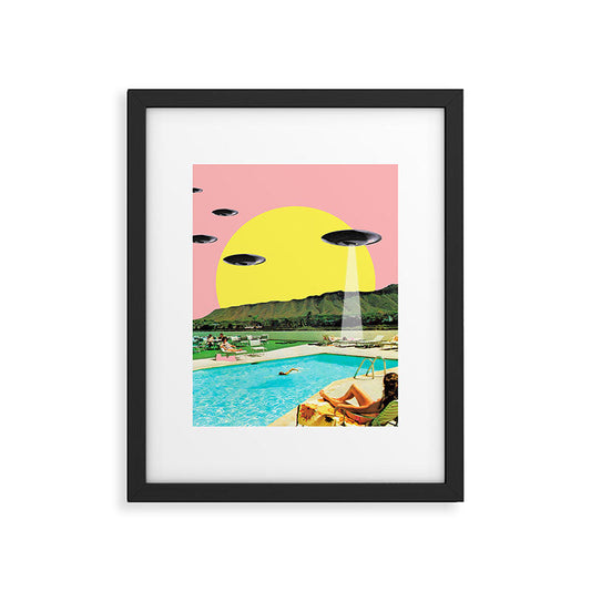 Invasion on vacation (Square) Framed Art Print Gallery Image 1