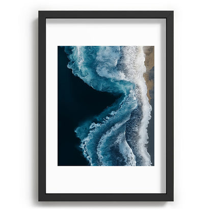 Aerial Ocean Waves - Coastal Wall Art Photography Framed Art Print Gallery Image 59