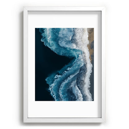 Aerial Ocean Waves - Coastal Wall Art Photography Framed Art Print Gallery Image 77