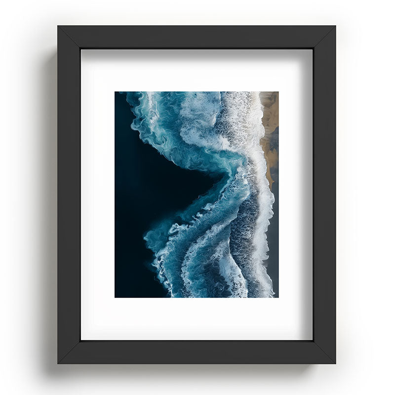 Aerial Ocean Waves - Coastal Wall Art Photography Framed Art Print Gallery Image 58