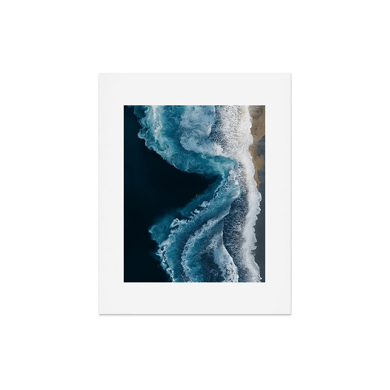 Aerial Ocean Waves - Coastal Wall Art Photography Art Print Gallery Image 5