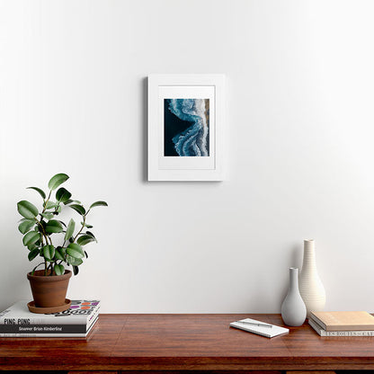 Aerial Ocean Waves - Coastal Wall Art Photography Framed Art Print Gallery Image 52