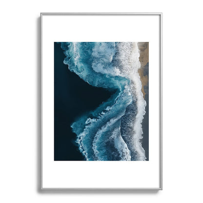 Aerial Ocean Waves - Coastal Wall Art Photography Framed Art Print Gallery Image 97