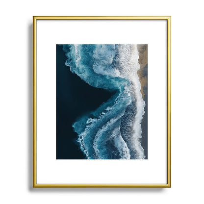 Aerial Ocean Waves - Coastal Wall Art Photography Framed Art Print Gallery Image 89