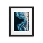 Aerial Ocean Waves - Coastal Wall Art Photography Framed Art Print Gallery Image 1