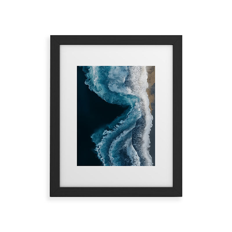Aerial Ocean Waves - Coastal Wall Art Photography Framed Art Print Gallery Image 32
