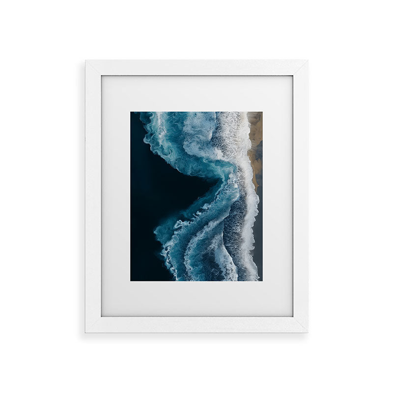 Aerial Ocean Waves - Coastal Wall Art Photography Framed Art Print Gallery Image 55