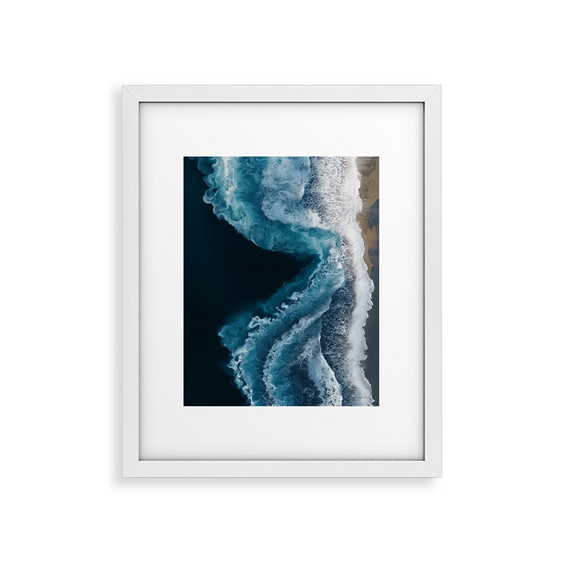 Aerial Ocean Waves - Coastal Wall Art Photography Framed Art Print Gallery Image 26