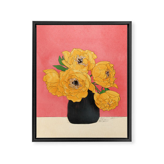 Bouquet Gift Sunny Framed Canvas Print Gallery Image 1