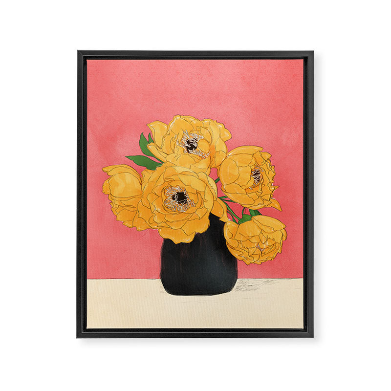 Bouquet Gift Sunny Framed Canvas Print Gallery Image 2