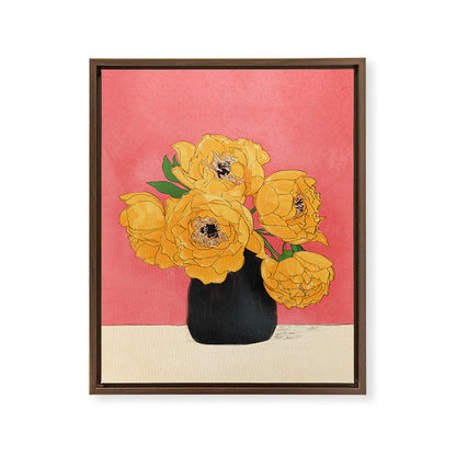Bouquet Gift Sunny Framed Canvas Print Gallery Image 9