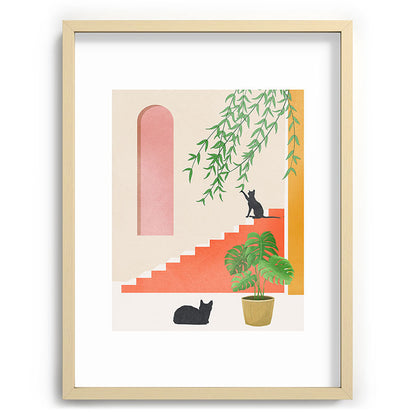 Cat Space II Framed Art Print Gallery Image 73