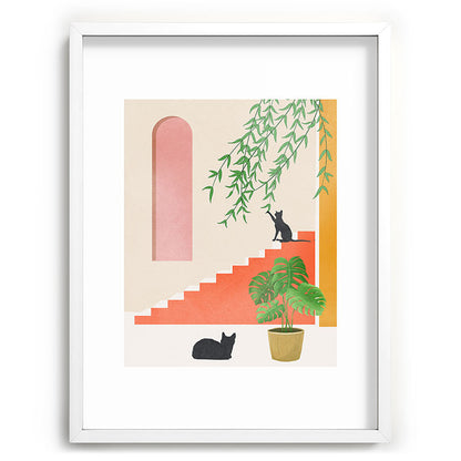 Cat Space II Framed Art Print Gallery Image 79