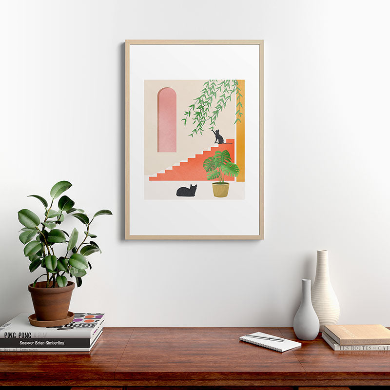 Cat Space II Framed Art Print Gallery Image 20