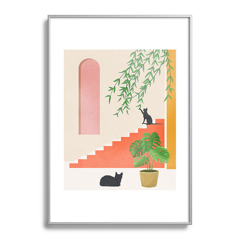 Cat Space II Framed Art Print Gallery Image 97