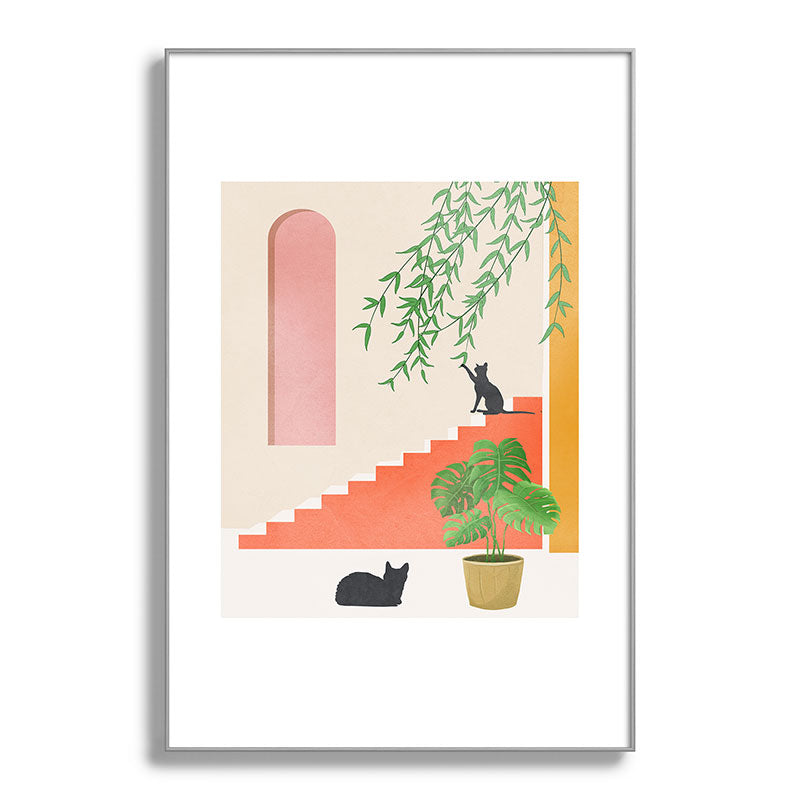 Cat Space II Framed Art Print Gallery Image 100