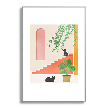 Cat Space II Framed Art Print Gallery Image 100