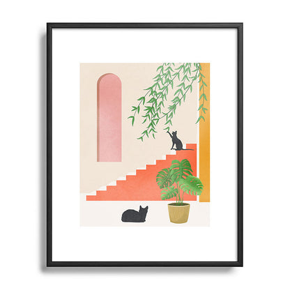Cat Space II Framed Art Print Gallery Image 81