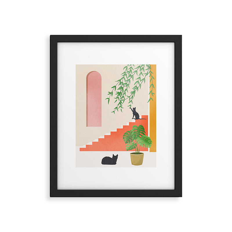 Cat Space II Framed Art Print Gallery Image 5