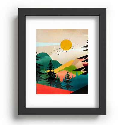 Colorful Morning in the Mountain Forest Framed Art Print Gallery Image 78