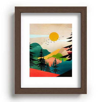 Colorful Morning in the Mountain Forest Framed Art Print Gallery Image 86