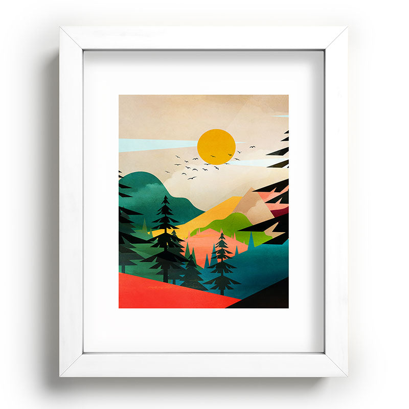 Colorful Morning in the Mountain Forest Framed Art Print Gallery Image 103