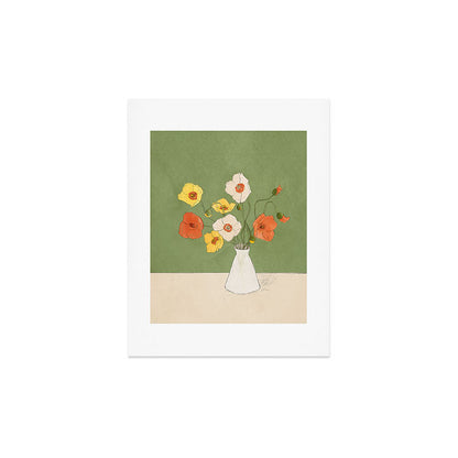 Field Wildflowers Verde Art Print Gallery Image 2