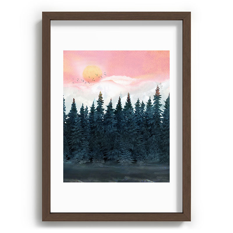 Forest Under the Sunset Framed Art Print Gallery Image 89