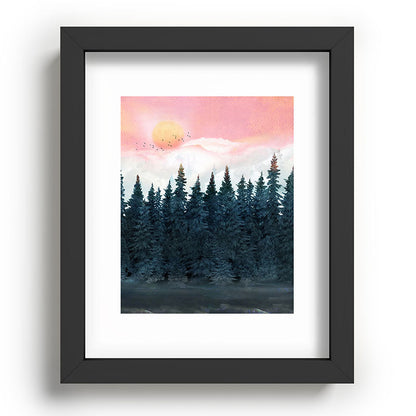 Forest Under the Sunset Framed Art Print Gallery Image 78
