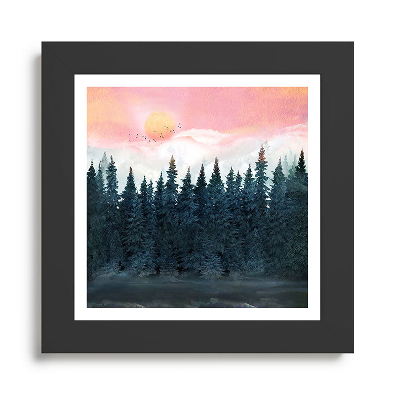 Forest Under the Sunset Framed Art Print Gallery Image 46