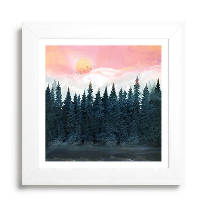 Forest Under the Sunset Framed Art Print Gallery Image 79