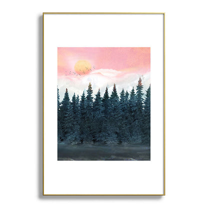 Forest Under the Sunset Framed Art Print Gallery Image 128
