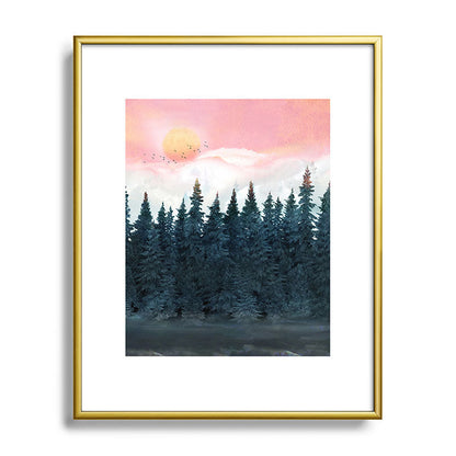 Forest Under the Sunset Framed Art Print Gallery Image 121