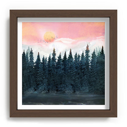 Forest Under the Sunset Framed Art Print Gallery Image 98
