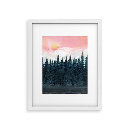 Forest Under the Sunset Framed Art Print Gallery Image 36