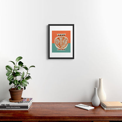 Golden Orchard Vase Framed Art Print Gallery Image 3