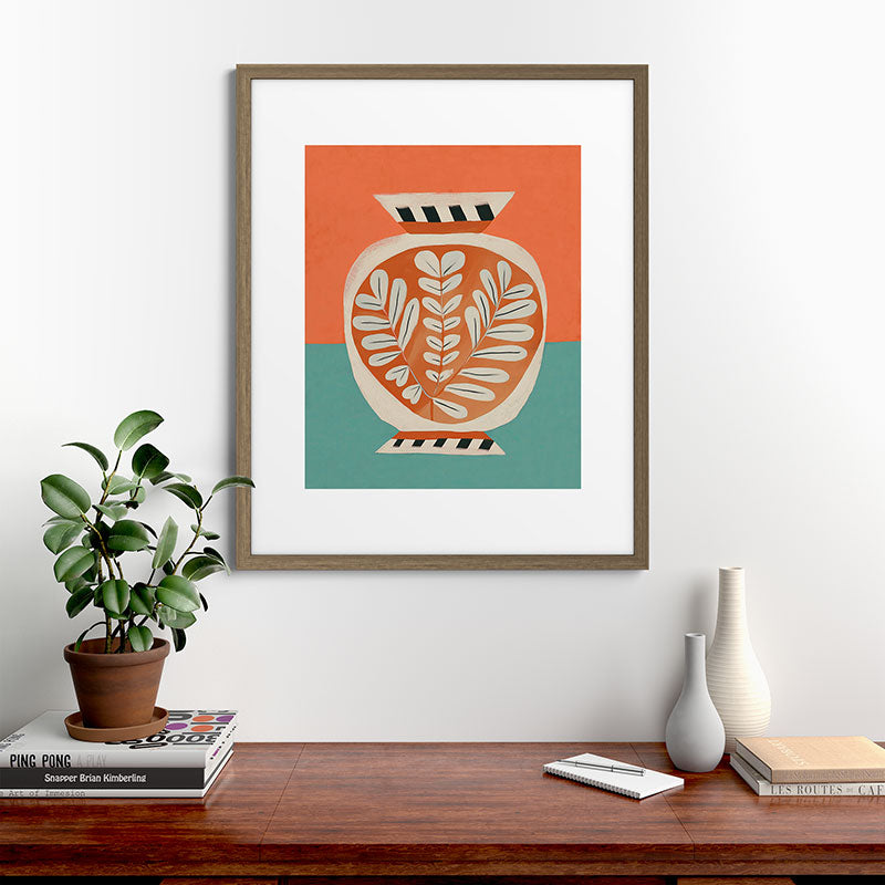 Golden Orchard Vase Framed Art Print Gallery Image 42
