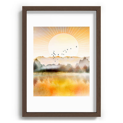 Lake Sunrise Framed Art Print Gallery Image 89