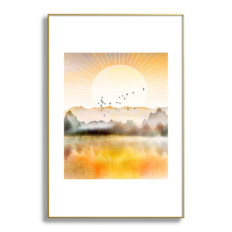Lake Sunrise Framed Art Print Gallery Image 127