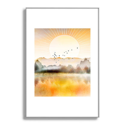Lake Sunrise Framed Art Print Gallery Image 137
