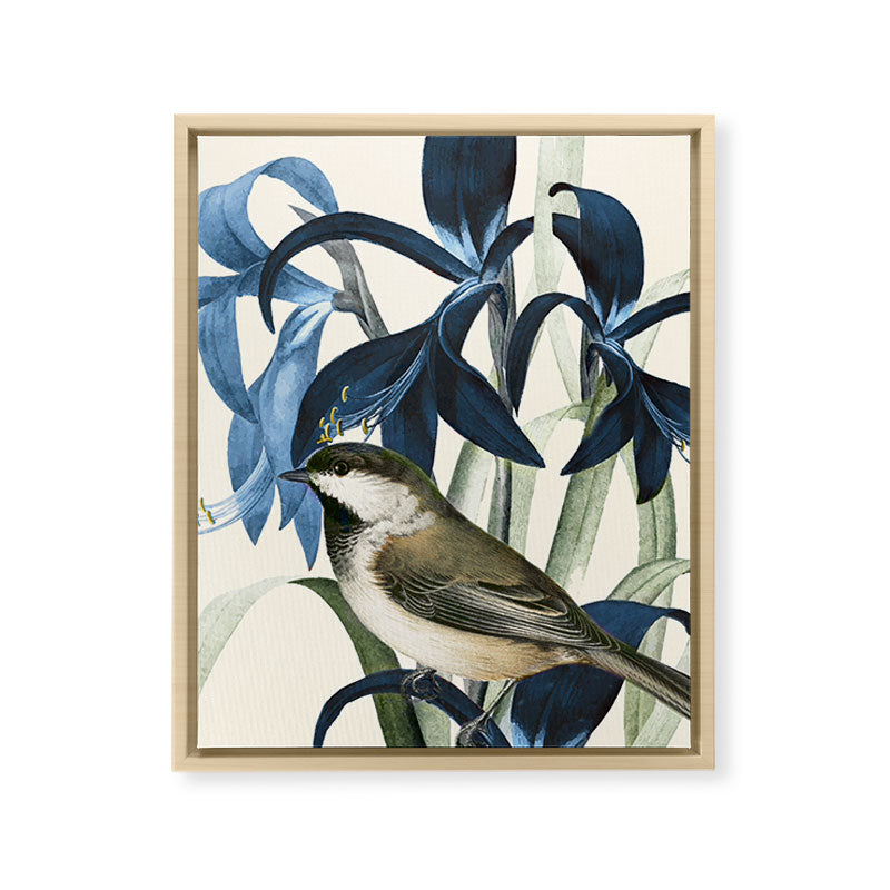 Little Bird and Flowers II Framed Canvas Print Gallery Image 15