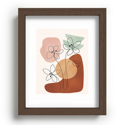 Minimal Abstract Flowers 04 Framed Art Print Gallery Image 64