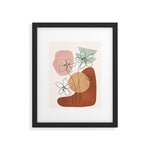 Minimal Abstract Flowers 04 Framed Art Print Gallery Image 1